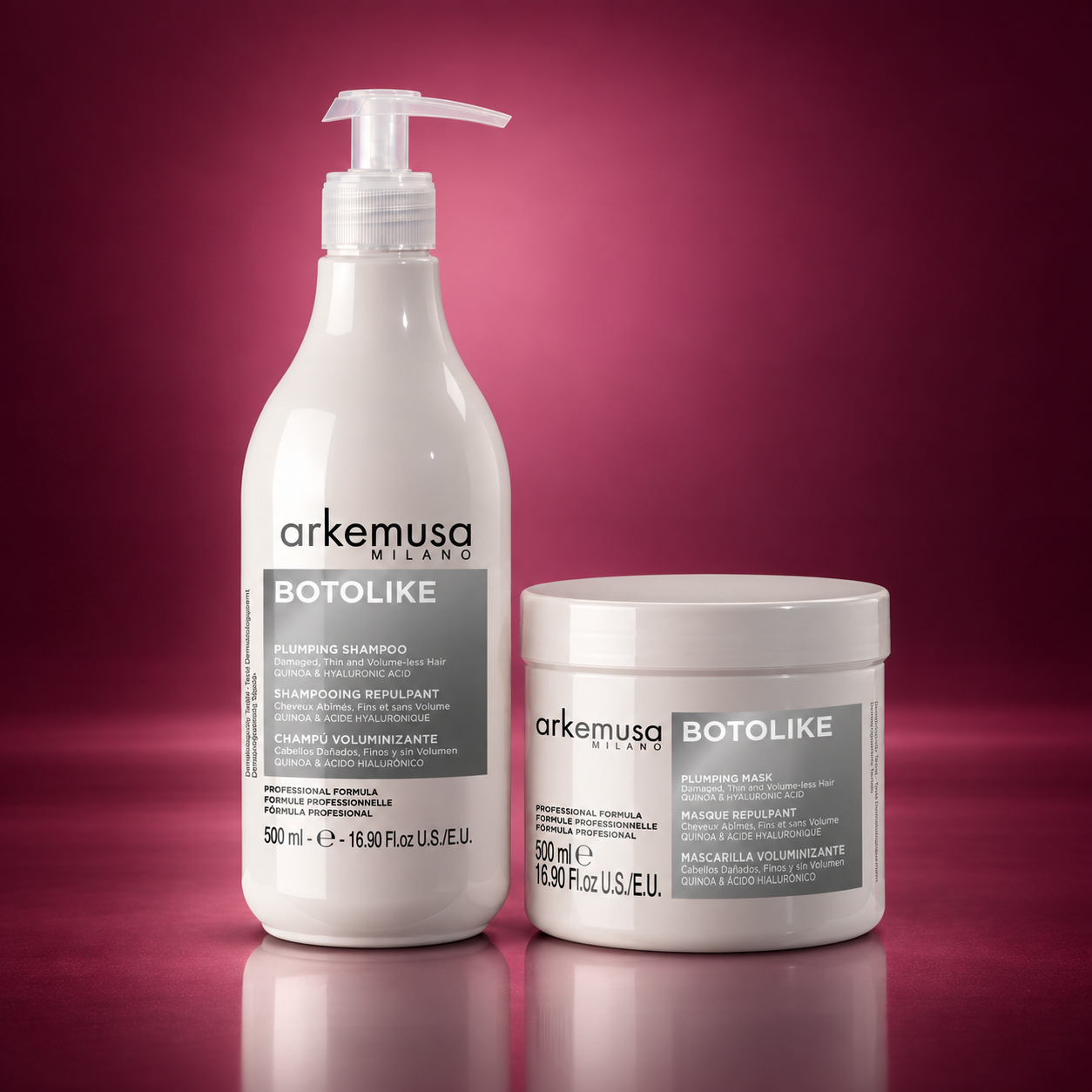 ARKEMUSA MILANO BOTOLIKE Plumping Shampoo και MASK