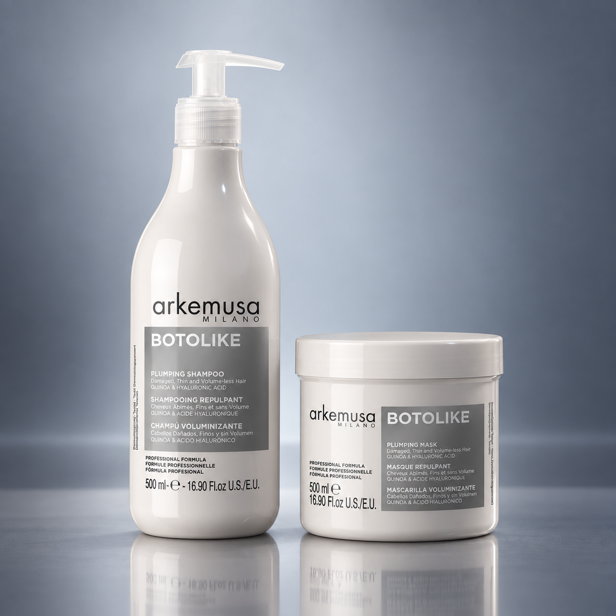 ARKEMUSA MILANO BOTOLIKE Plumping Shampoo και MASK