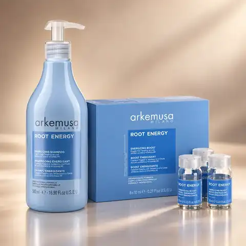 ARKEMUSA MILANO ROOT ENERGY Shampoo 500 ml και Boost 8 × 10 ml